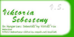 viktoria sebesteny business card